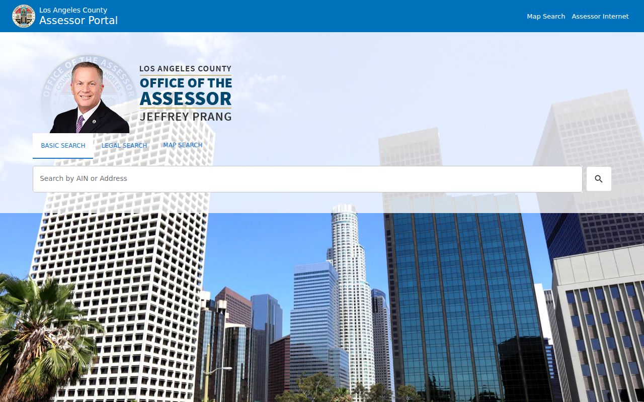 Temple City residents directory view of the Los Angeles County Assessor parcel search