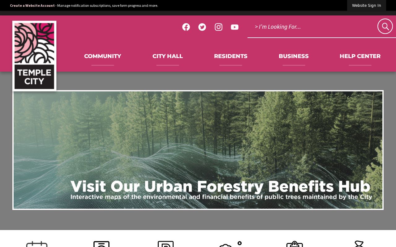 Temple City residents directory official city reference image