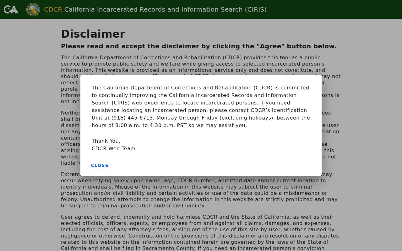 Temple City resident lookup California CDCR locator